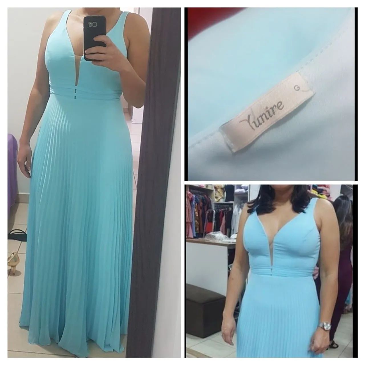 Vestido de Festa Azul