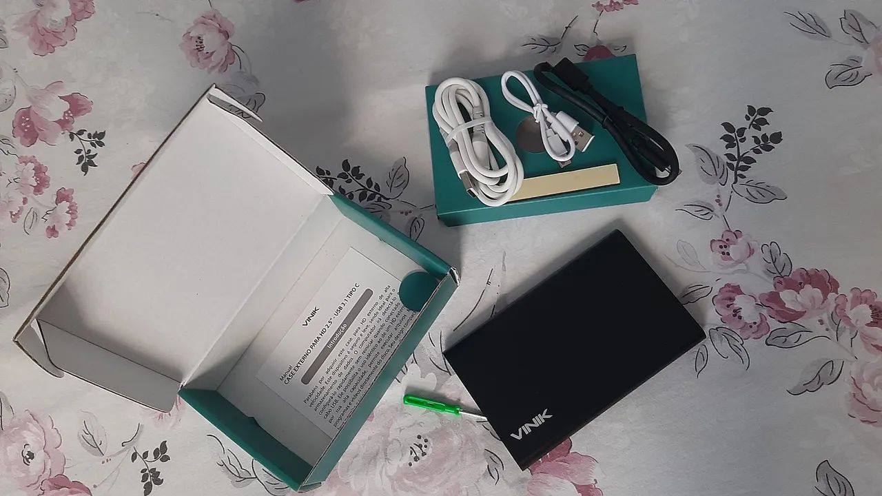 HD externo 1T USB com case