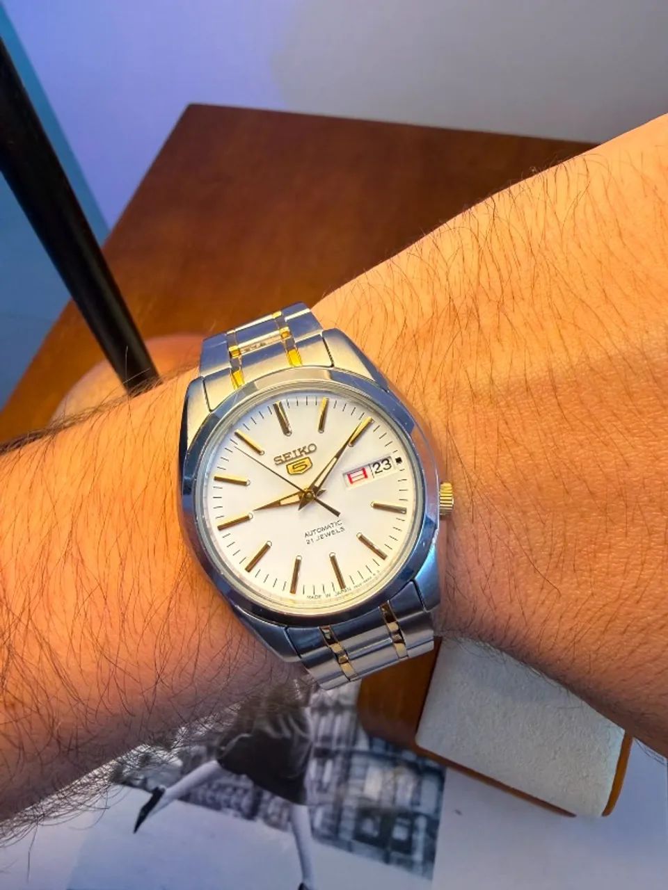 Relogio Seiko 5 snkl47k1 automatico - Foto 4