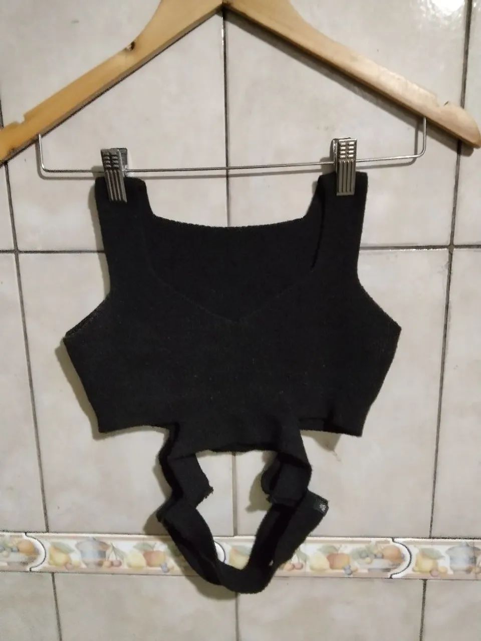 Cropped Preto revanche 