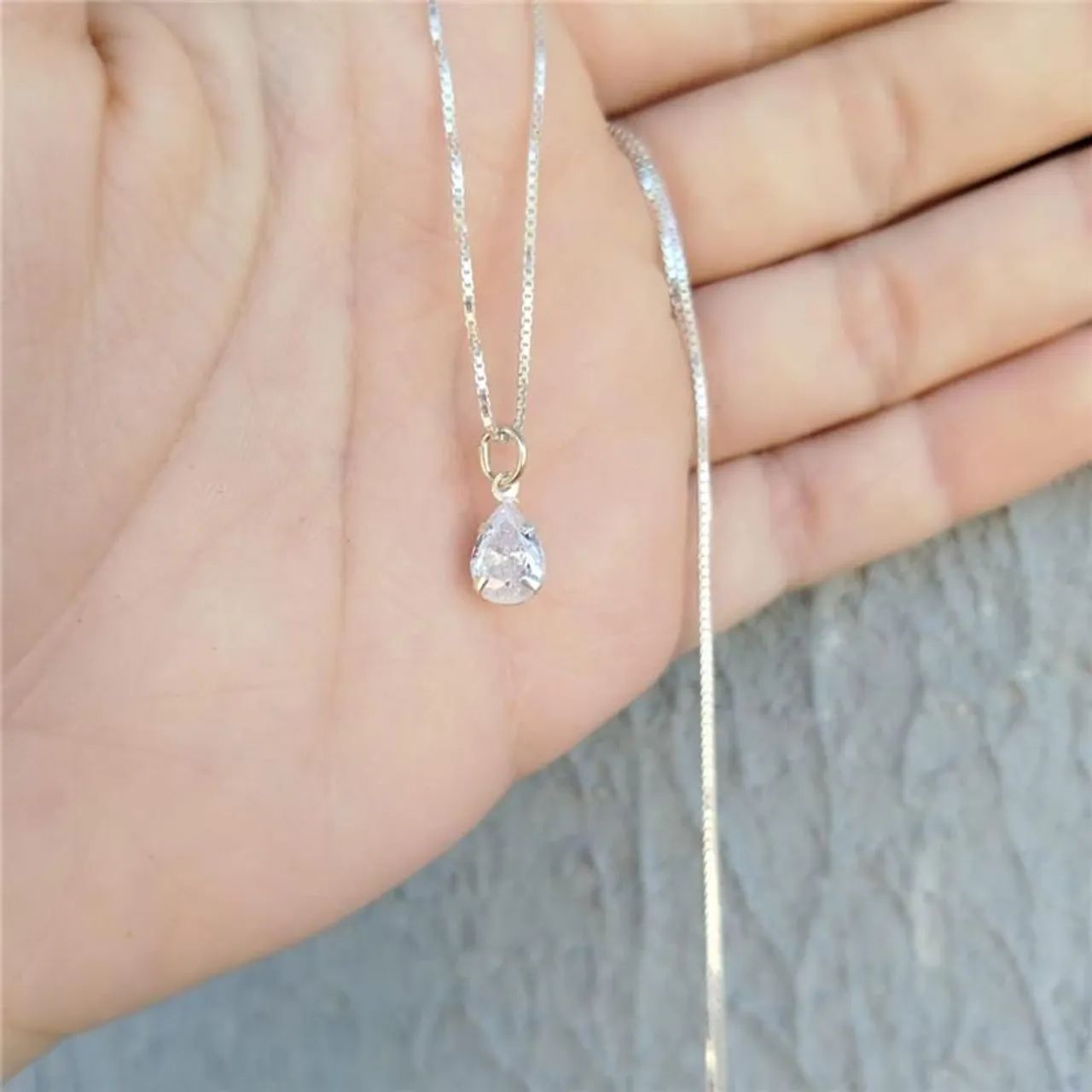 Cordões de prata com pingentes  - Foto 3