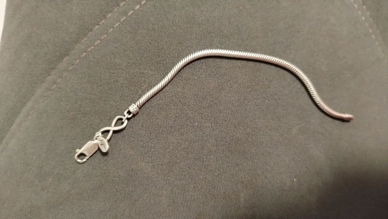 Pulseira Life Infinito em Prata 925 tv - Foto 2