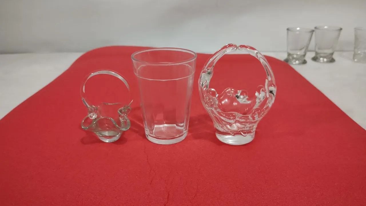 Cestinha de vidro  - Foto 5