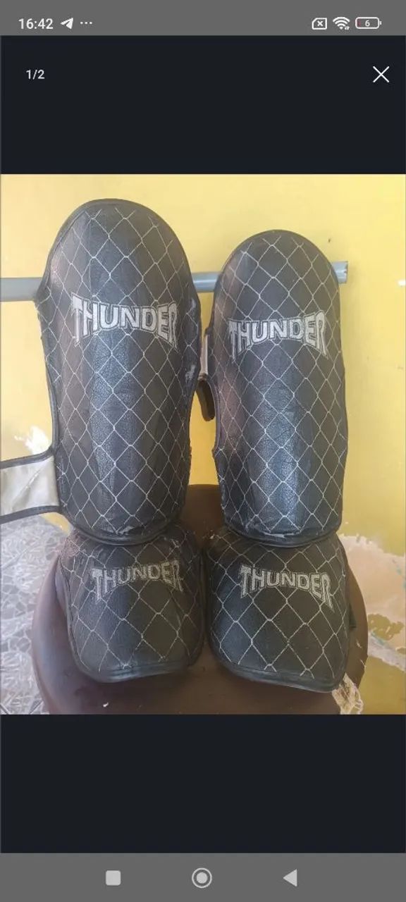 Caneleira muay thai 