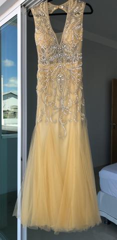 Vestido dourado bordado - Foto 3