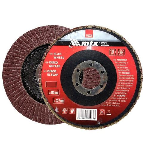 R$ 3,49 cada Disco de Lixa Flap 4"