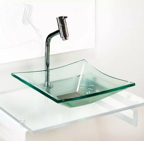 Kit lavabo de vidro