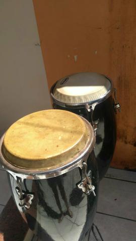 Vendo Congas + Tripé personalizado + Case - Foto 2