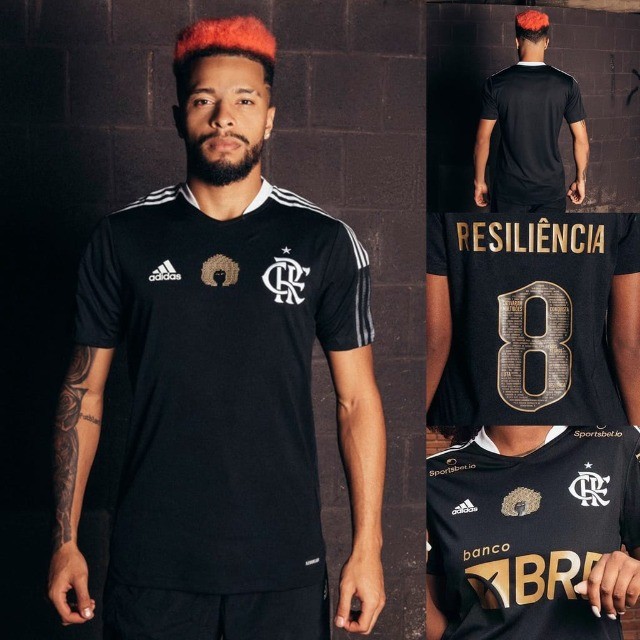 Camisa Tailandesa Flamengo 21/22 Consciência Negra  - Foto 6