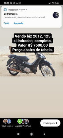 MOTO BIZ 125, ANO 2012