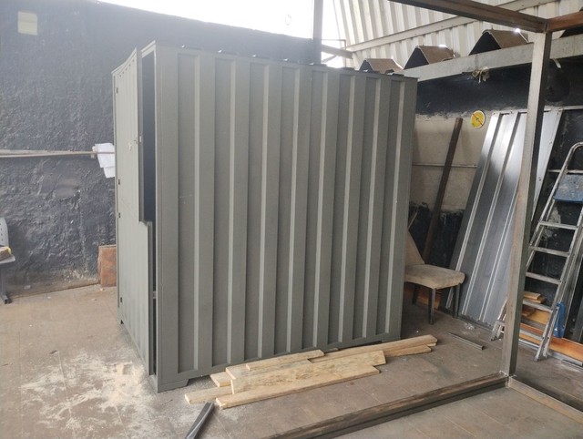 Container depósito de obra 2#1.50 em Aço Barato - Foto 3