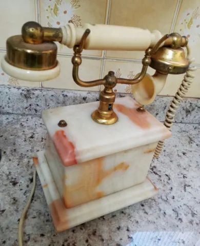Telefone Vintage- Mármore Original, Década De ?70 - Foto 2