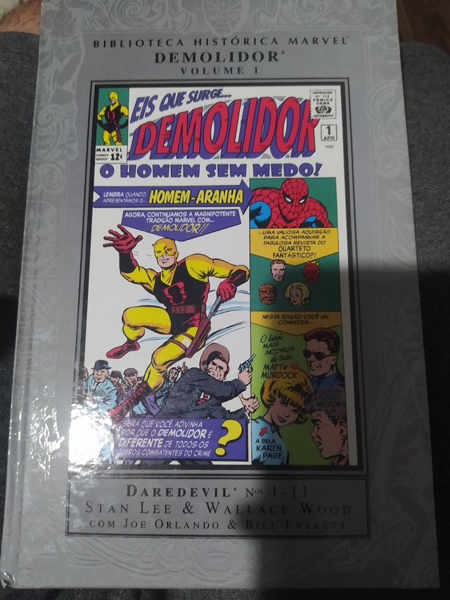 Biblioteca histórica marvel demolidor hq encadernado capa dura