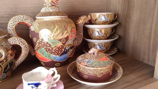 Conjunto Café Porcelana Casca de Ovo Japonesa H