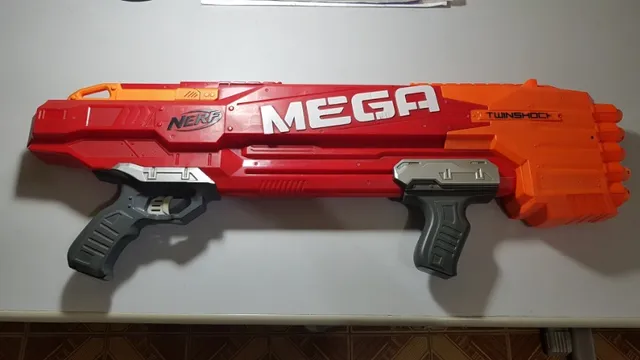 Lança Dardo Nerf Mega Rotofury Nerf Vermelho - Hasbro