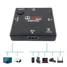 (NOVO) Switch HDMI 3 entradas - Foto 3