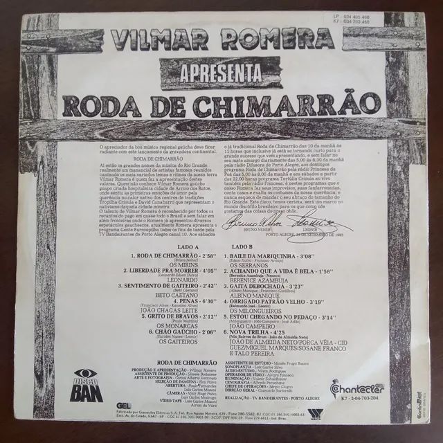 LP Disco Vinil Gaúcho  Roda De Chimarrão  - Foto 2