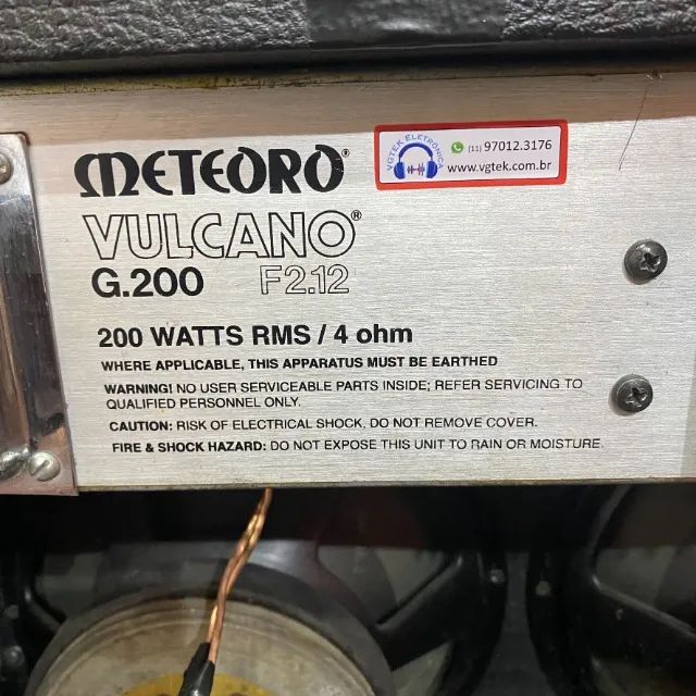 Amplificador Meteoro Vulcano G200 212 - Fotos Reais!! - Foto 5