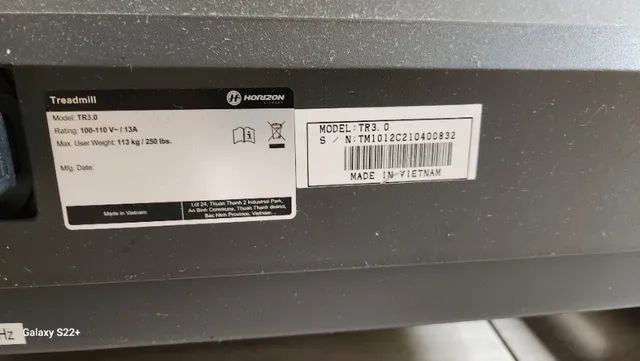Esteira Profissional Elétrica Dobrável Horizon - Fitness TR3.0 Vel. Máxima 16km/h - Foto 3