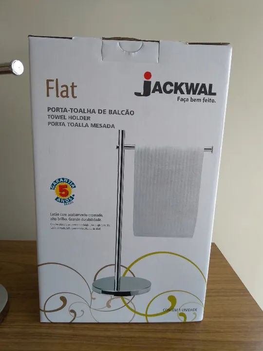 Jackwall - Porta toalha de mesa cromado - Foto 5
