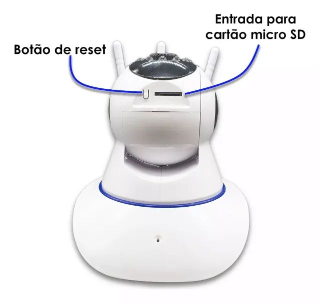 Camera De Segurança Com 3 Antena Wifi Ip 1080p App - Foto 6