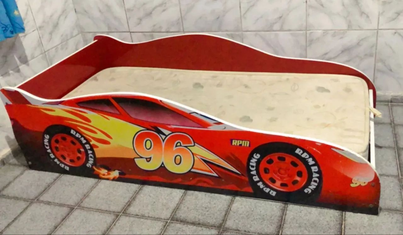 Cama Infantil Carrinho de Corrida