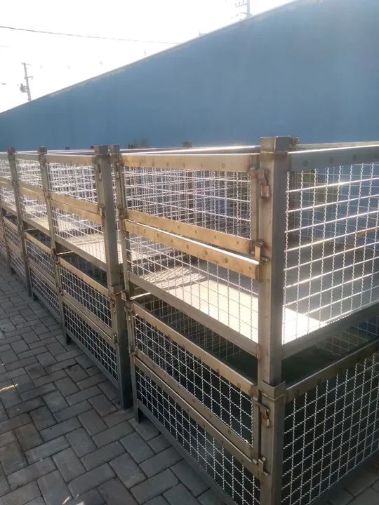 Caixa Aramada Gaiola Container Rack 