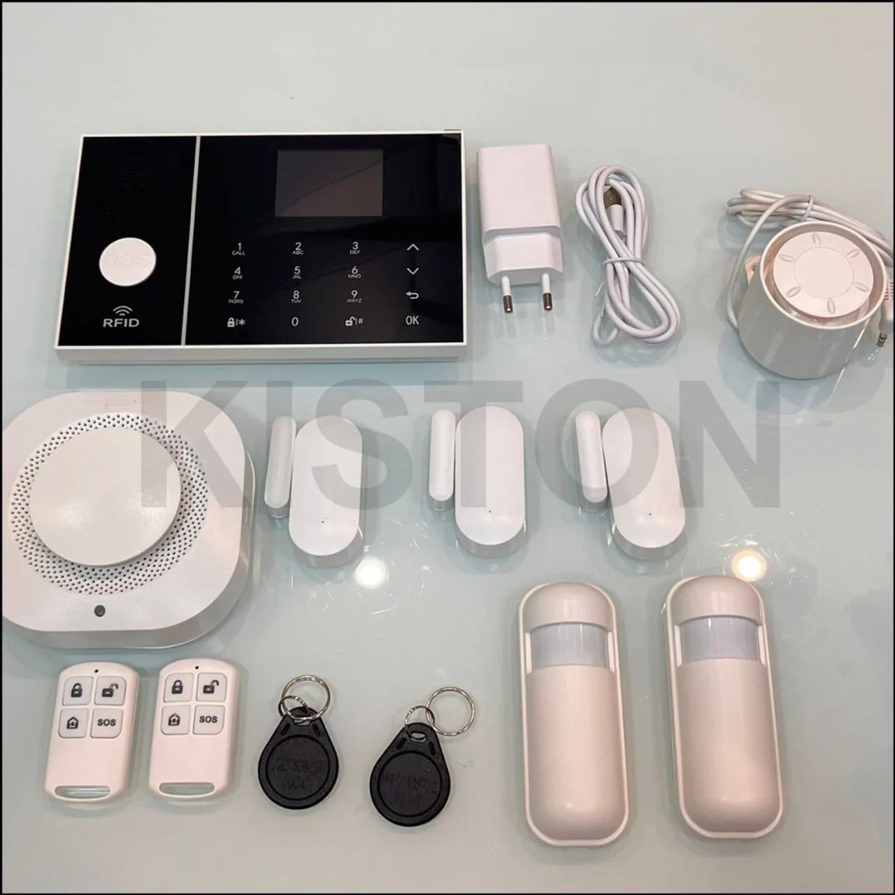 NOVO! Kit central alarme inteligente, wi-fi, sem fio, monitoramento celular,  - Foto 2