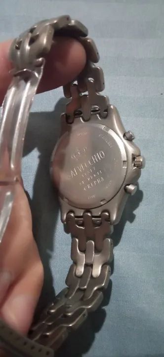 Relógio Salvecchio  Crepha . Titanium . Cronografo .Italiano . Raro - Foto 3