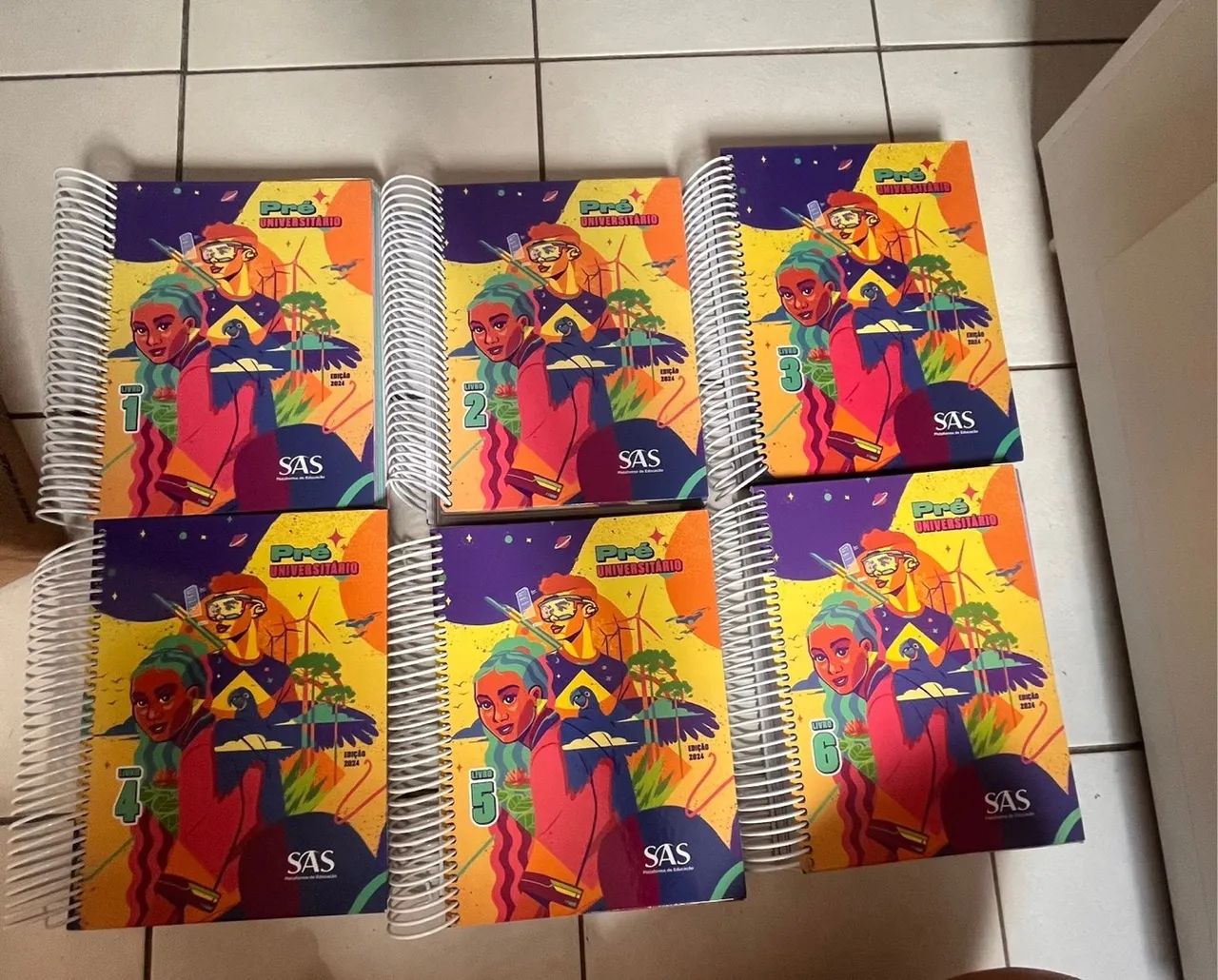 Pré-Universitário SAS - Livros 1 a 6 - Edição 2024 - Cursinho Motiva - Foto 3