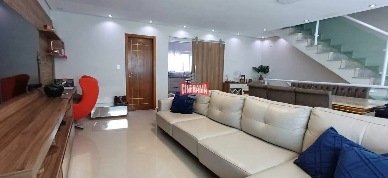 Sobrado para aluguel, 3 quartos, 3 suítes, 8 vagas, Vila Assunção - Santo André/SP