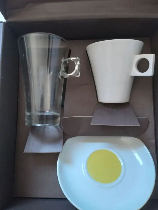 Xicara com pires e copo NESCAFE - Foto 2