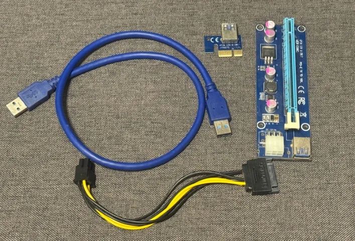 Cabo Riser para Mineração PCI-Express 1X para 16X