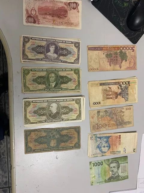 cedulas antigas de cruzeiro excelente estado das notas