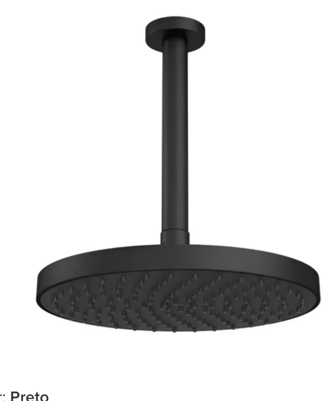 Chuveiro Deca Flex Max Redondo De Teto - Black Matte Preto Fosco - Foto 5