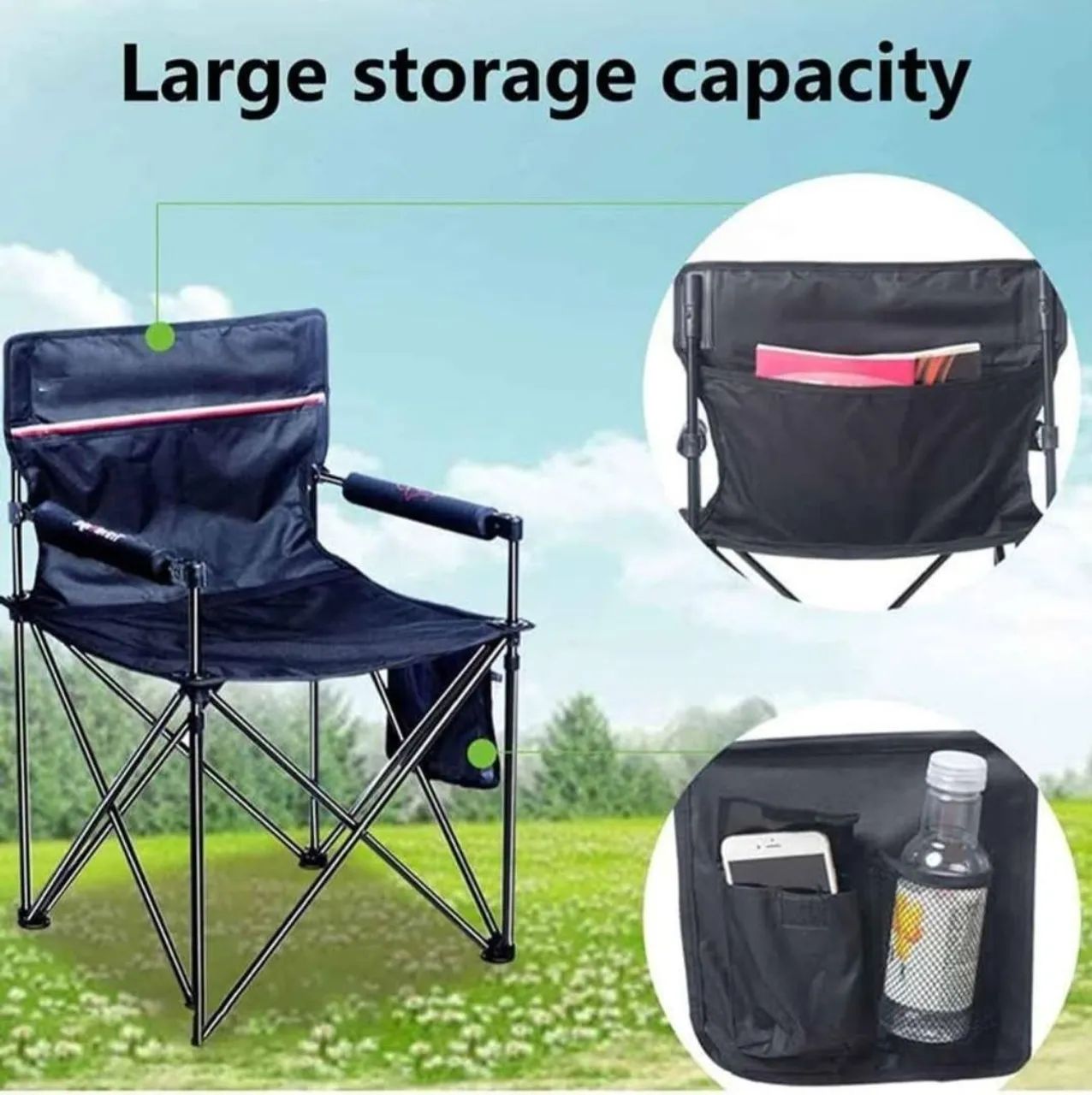 Cadeira de Camping Dobrável - Foto 2