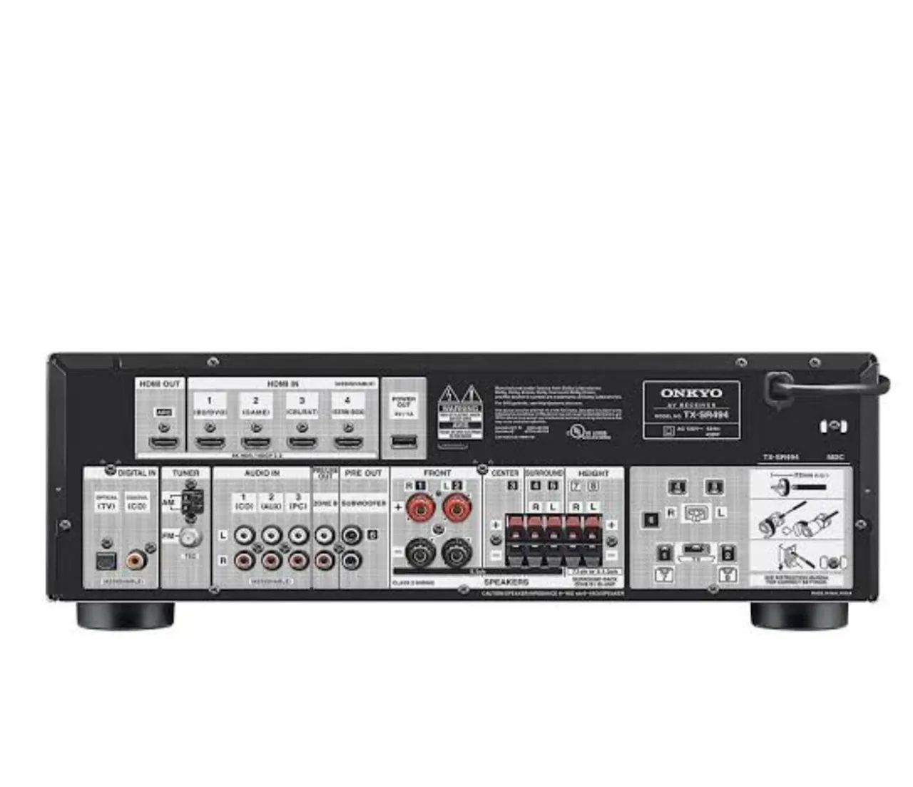 Receiver Onkyo TX-SR494 7.2 Atmos - Foto 2