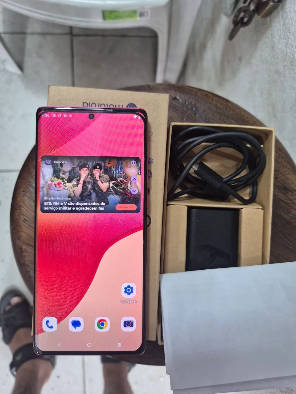 moto edge 50 fusion 256gb extremamente novo com nota fiscal  - Foto 2