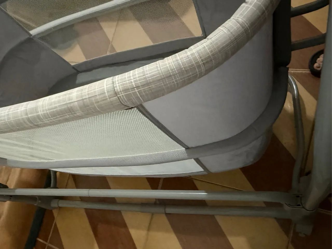 BERÇO BLUETOOTH CINZA RISCADO MASTELA - Foto 5