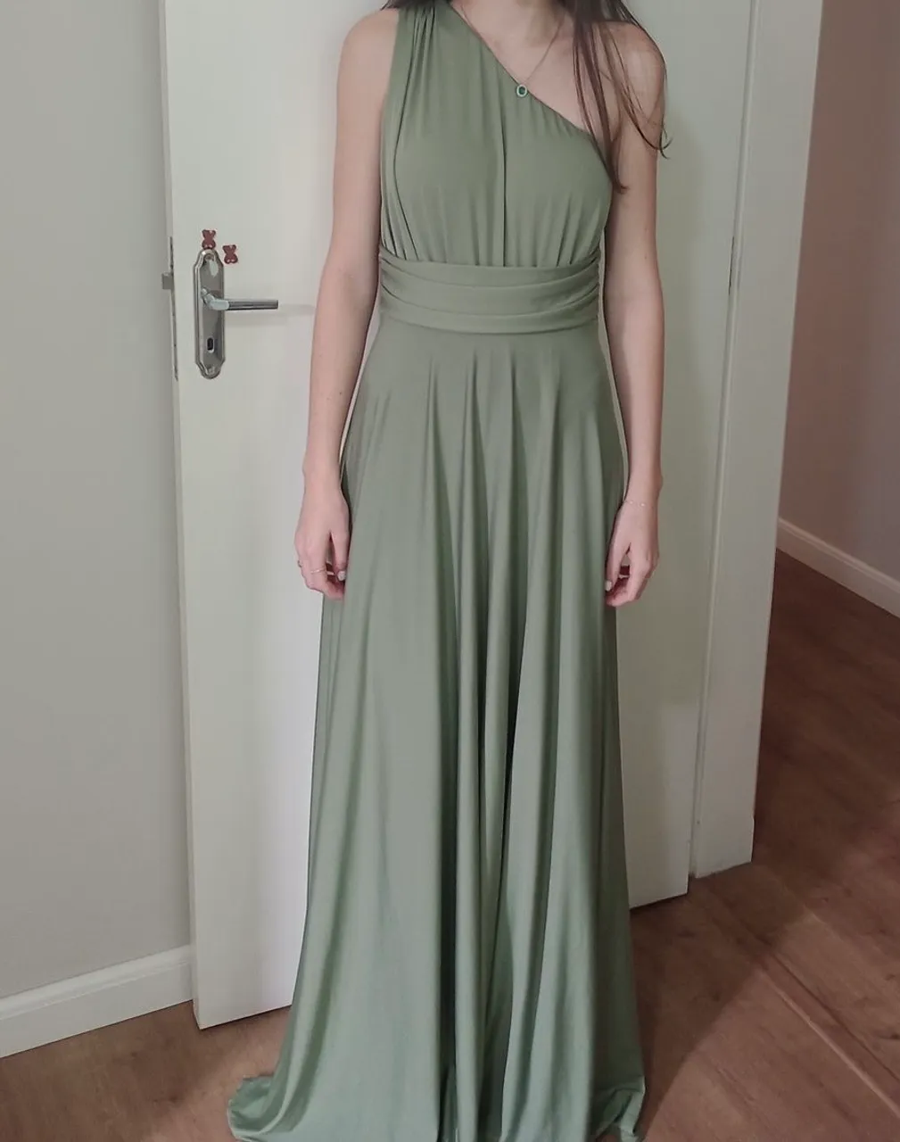 Vestido Longo Verde Elegante