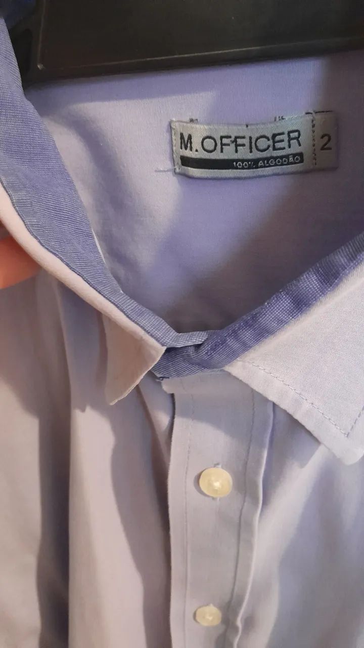 Camisa M.Officer Tam. 2 Roxo/Azul - Foto 5