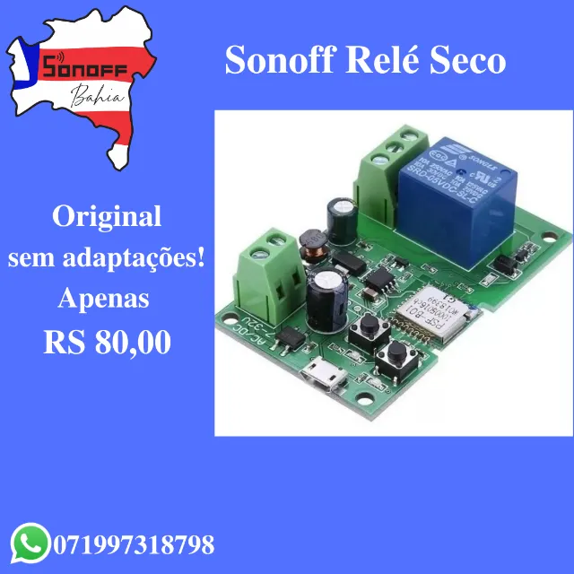 Sonoff Relé Seco - Infinitas Possibilidades