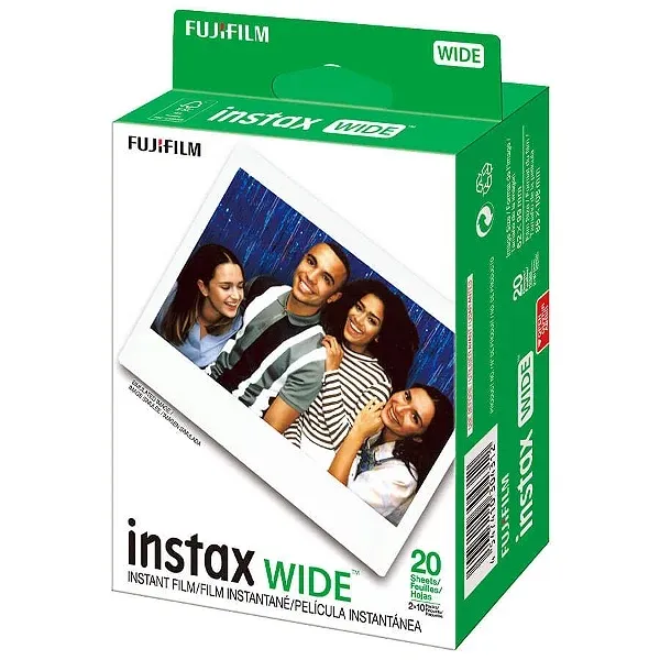 Filme instax wide com 20 poses