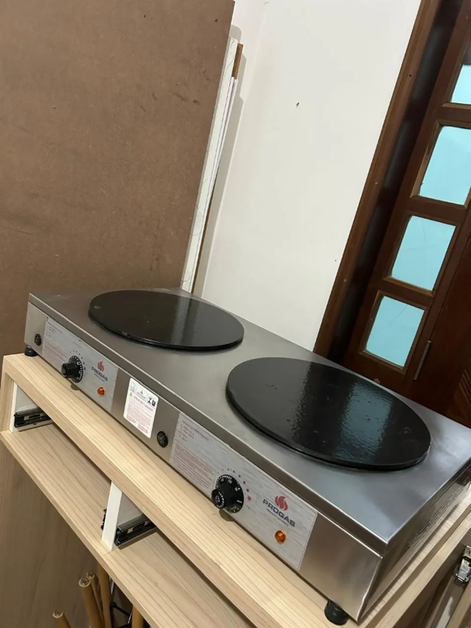 MÁQUINA DE CREPE DUPLA PROFISSIONAL