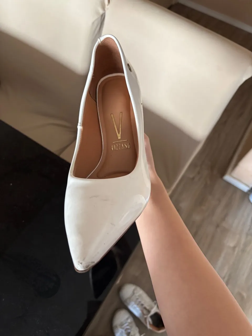 Sapato Scarpin Branco Vizzano