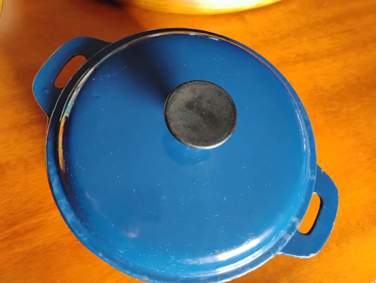 Panela de Ferro Fundido Azul abaixo do preço para vender logo 3/5 - Foto 3