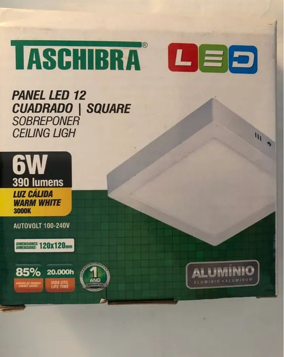 Luminária LED Quadrada 6W 3000K - Foto 4