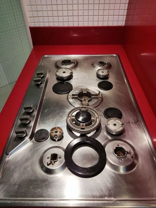 Cooktop 5 Bocas a Gás Importado Falmec Chama Tripla Inox  - Foto 5