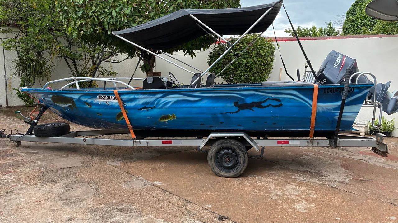 Lancha 18 pés motor Yamaha 60 hp - Foto 3