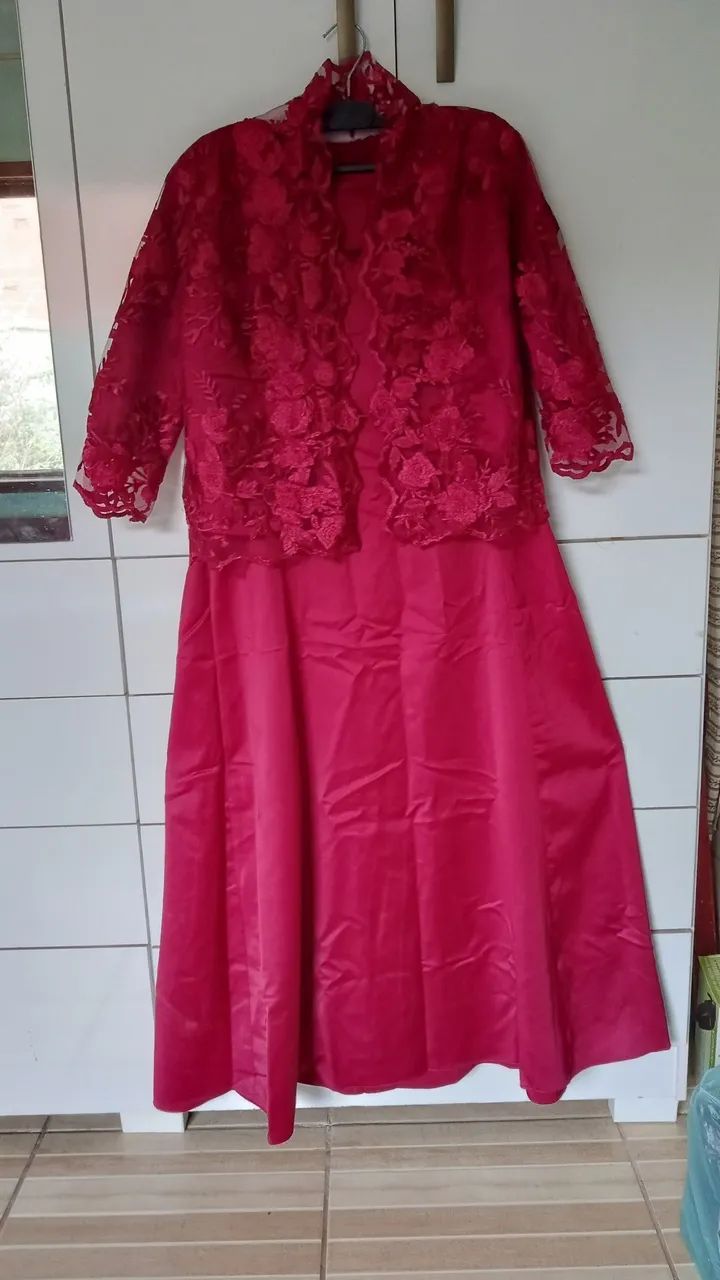 Vestido Longo marsala